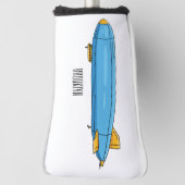 Voorbeeld cartoon van het luchtschip golfheadcover (Draai 90)