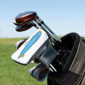 Voorbeeld cartoon van het luchtschip golfheadcover (Insitu)