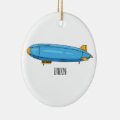 Voorbeeld cartoon van het luchtschip keramisch ornament (Rechts)