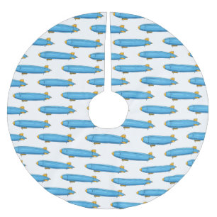 Voorbeeld cartoon van het luchtschip kerstboom rok