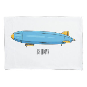 Voorbeeld cartoon van het luchtschip kussensloop