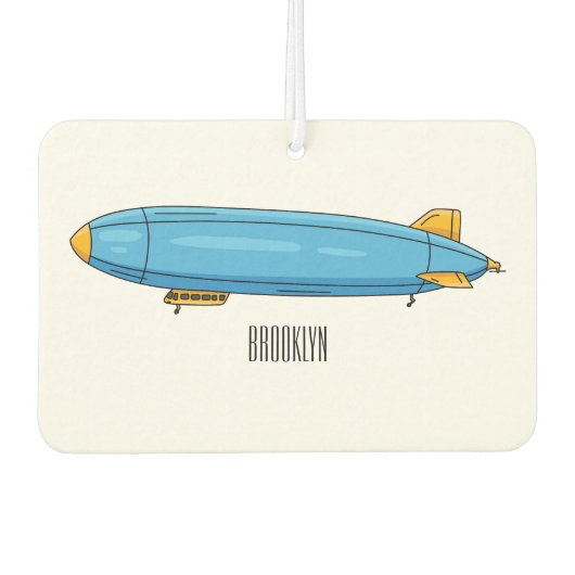 Voorbeeld cartoon van het luchtschip luchtverfrisser (Voorkant)