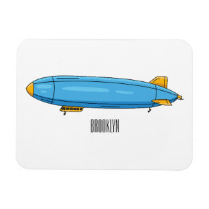Voorbeeld cartoon van het luchtschip magneet