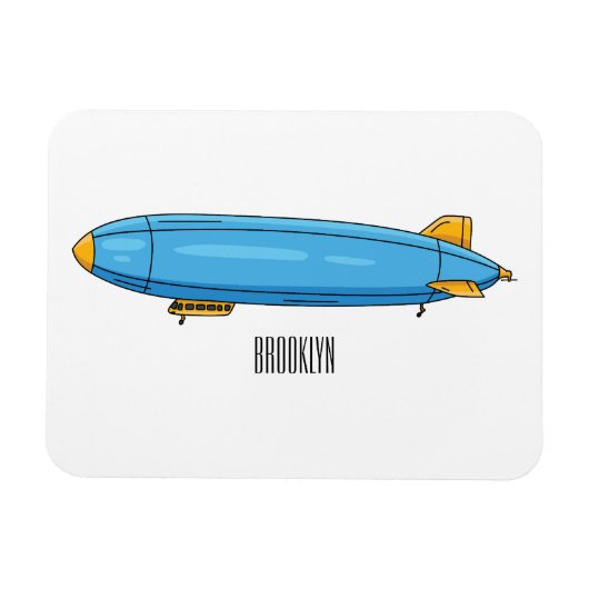 Voorbeeld cartoon van het luchtschip magneet (Horizontaal)