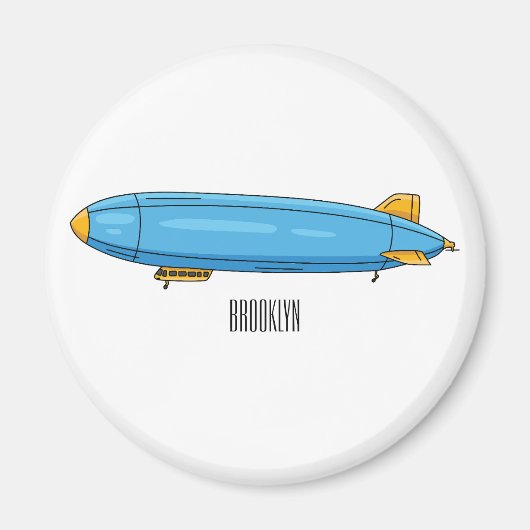 Voorbeeld cartoon van het luchtschip magneet (Voorkant)