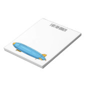 Voorbeeld cartoon van het luchtschip notitieblok (Linkerzijde)