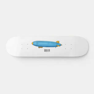 Voorbeeld cartoon van het luchtschip persoonlijk skateboard