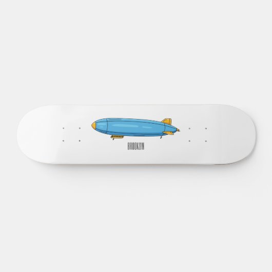 Voorbeeld cartoon van het luchtschip persoonlijk skateboard (Horizontaal)