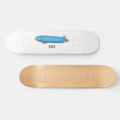 Voorbeeld cartoon van het luchtschip persoonlijk skateboard (Horizontaal)