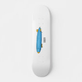 Voorbeeld cartoon van het luchtschip persoonlijk skateboard (Voorkant)