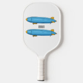 Voorbeeld cartoon van het luchtschip pickleball paddle (Achterkant)