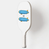 Voorbeeld cartoon van het luchtschip pickleball paddle (Links)