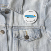 Voorbeeld cartoon van het luchtschip ronde button 5,7 cm (In situ)