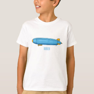 Voorbeeld cartoon van het luchtschip t-shirt