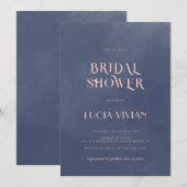 Voorbeeld Classic Navy Blue Smoke Vrijgezellenfees Kaart (Voorkant / Achterkant)