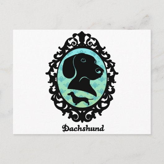 Voorbeeld Dachshund Briefkaart (Voorkant)