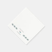 Voorbeeld Forest Green Calligraphy Eucaly Wedding Servet (Hoek)