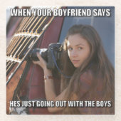 Voorbeeld Glazen Onderzetter (Voorkant)