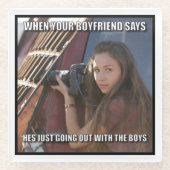 Voorbeeld Glazen Onderzetter (Voorkant)