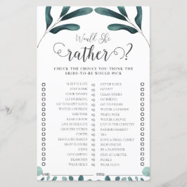 Voorbeeld Greenery Eucalyptus Vrijgezellenfeest Ga