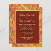 Voorbeeld huwelijksuitnodiging - Autumn Mist Lijst Uitnodiging Briefkaart (Voorkant / Achterkant)