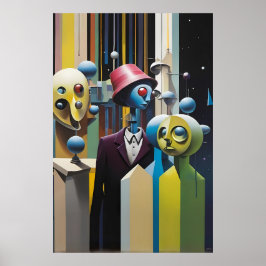 Voorbeeld in Ponderland Ken Gage Psychedelic Poster