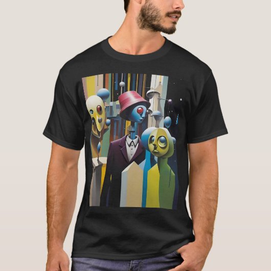 Voorbeeld in Ponderland Ken Gage Psychedelic T-shirt (Voorkant)