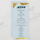 Voorbeeld klassiek Golden paars groen Menu (Voorkant / Achterkant)