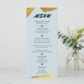 Voorbeeld klassiek Golden paars groen Menu (Staand voorkant)