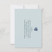 Voorbeeld klassiek paars groen Dank je kaart (Achterkant)