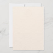 Voorbeeld klassieke bruiloft uitnodiging (Achterkant)