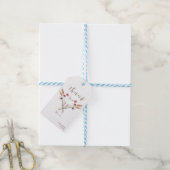 Voorbeeld Kruis Rode Wilde Bloem Dank Je Wel Cadeaulabel (Met Touw)