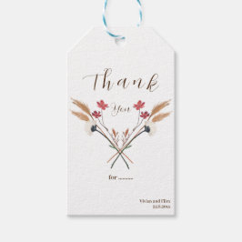 Voorbeeld Kruis Rode Wilde Bloem Dank Je Wel Cadeaulabel