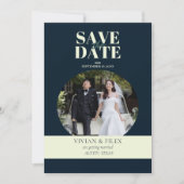 Voorbeeld marine foto opslaan van de datum kaart (Voorkant)