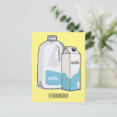 Voorbeeld melkcartoon briefkaart (Staand voorkant)