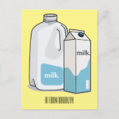 Voorbeeld melkcartoon briefkaart (Voorkant)