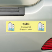 Voorbeeld melkcartoon bumpersticker (Op auto)