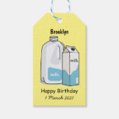 Voorbeeld melkcartoon cadeaulabel (Voorkant)