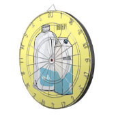 Voorbeeld melkcartoon dartbord (Voorkant Rechts)