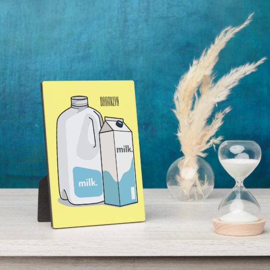 Voorbeeld melkcartoon fotoplaat (Zijkant)