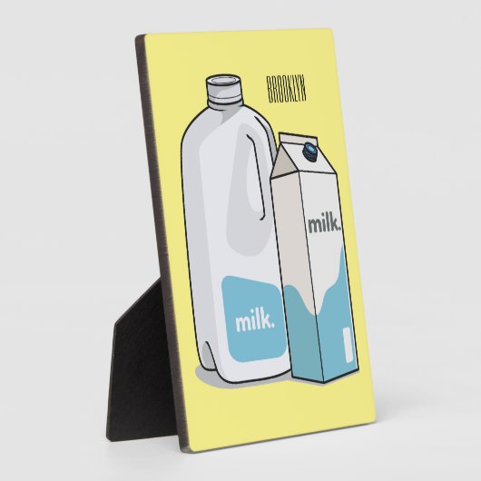 Voorbeeld melkcartoon fotoplaat (Zijkant)