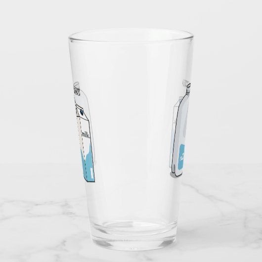 Voorbeeld melkcartoon glas (Links)