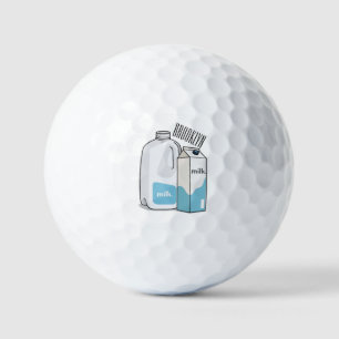 Voorbeeld melkcartoon golfballen
