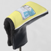 Voorbeeld melkcartoon golfheadcover (3/4 voorkant)