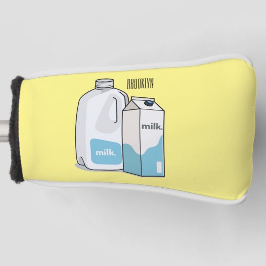 Voorbeeld melkcartoon golfheadcover (Voorkant)