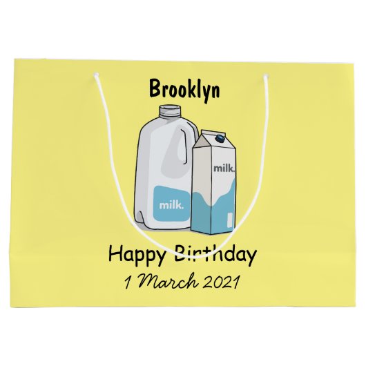 Voorbeeld melkcartoon groot cadeauzakje (Achterkant)