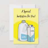 Voorbeeld melkcartoon kaart (Achterkant)