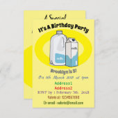 Voorbeeld melkcartoon kaart (Voorkant / Achterkant)