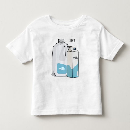 Voorbeeld melkcartoon kinder shirts (Voorkant)