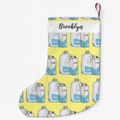 Voorbeeld melkcartoon kleine kerstsok (Achterkant)